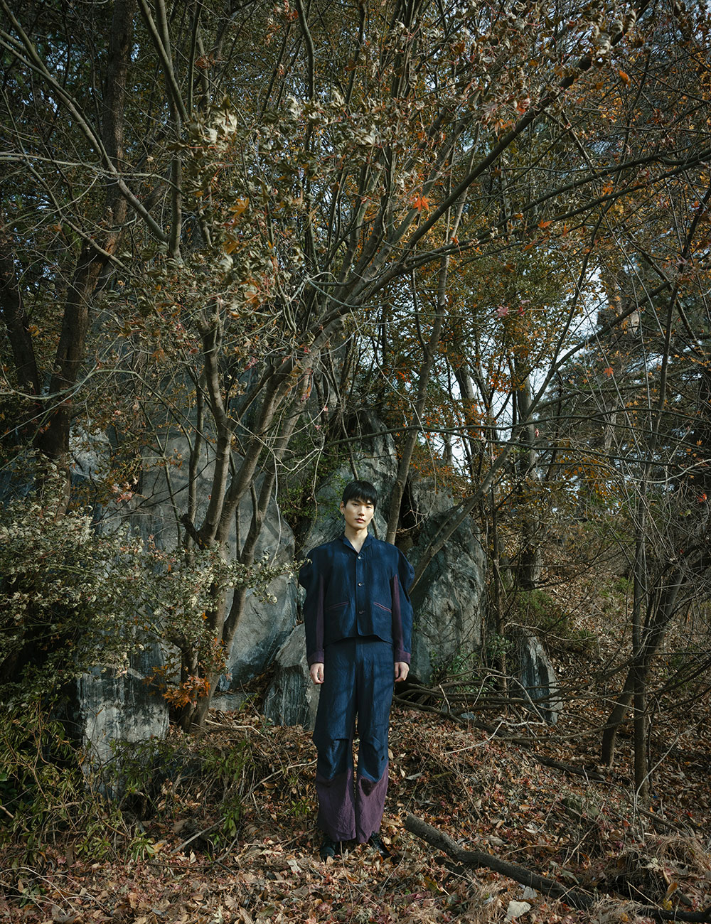 Natural Dye Balloon Shoulder Jacket