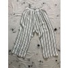 Striped Linen Oversized Sarouel Pants