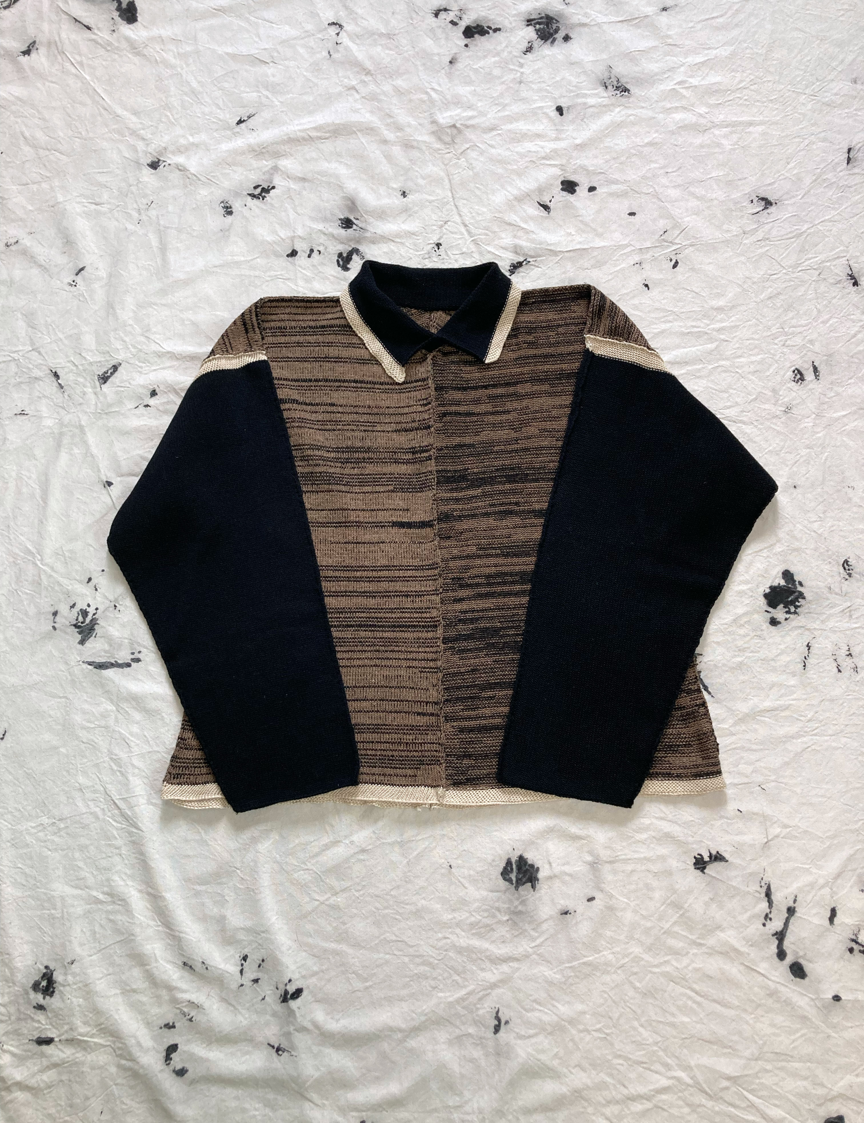 3 Panel Collar Neck Sweater
