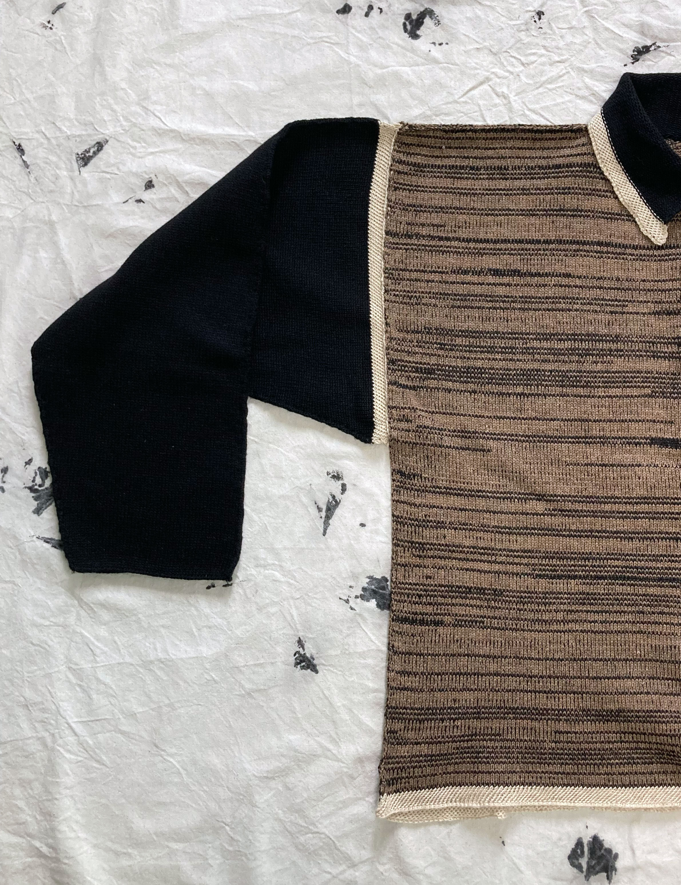 3 Panel Collar Neck Sweater